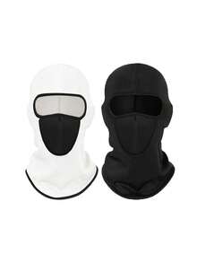 1 pieza/2 piezas Máscara facial de malla con protección solar, gorro tipo balaclava con cuello integrado, protección UV, gorro de ciclismo y máscara facial, adecuado para salidas diarias, viajes de primavera, viajes, etc. - Estilo J - Ver 23