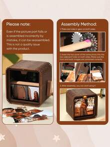 1 Stück personalisiertes Fotoalbum mit Handkurbel, personalisierter Flip-Animations-Fotorahmen mit Licht, mechanisches Fotoalbum, Heimdekoration, Mini-Flip-Fotoalbum-Rahmen, Geburtstag, Jahrestag, Valentinstag, Muttertag, Vatertag, Weihnachtsgeschenk, Geschenk für Eltern, Paare, Familie - Cartoon-Effekt - Übersicht 4
