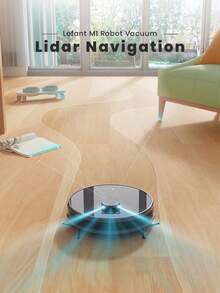 Lefant M1 Robot Vacuum & Mop, 5500Pa Suction, Slim Body, DToF Navigation, 150-Min Runtime, App & Voice Control - M1-e/UK Standard (Industrial Grey - TK Version) - View 3
