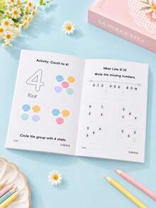 Children's Number Tracing Workbook 0-10 Number Writing And Counting Enlightenment Book, Preschool Early Education Math Activity Book, Back To School Learning Supplies - Multicolor - View 2