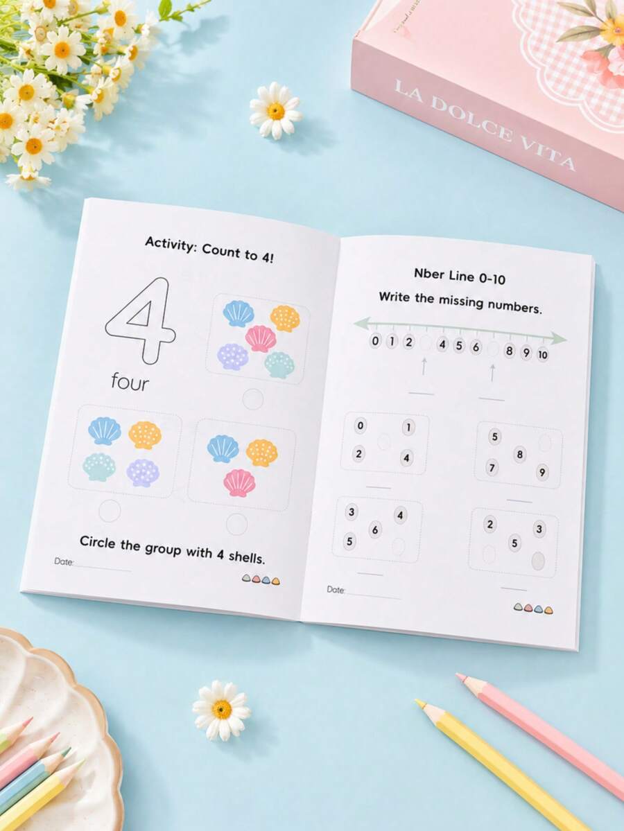 Children's Number Tracing Workbook 0-10 Number Writing And Counting Enlightenment Book, Preschool Early Education Math Activity Book, Back To School Learning Supplies