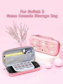 New Switch 2 (2025) Game Console Accessories, Cute Fresh Style Theme, Kitten Rose Pattern Printed Switch Protective Case, Compatible With Switch 2/Switch NS/Switch OLED/Lite, Suitable For Switch 2/Switch Game Console Accessories, Full Set, Storage Bag, Card Slot Dock, Switch Protective Case, Best Gift For Switch Players - Multicolor - View 26