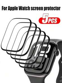 6pcs Transparent Series 10/11 38/40/41/42/44/45/49mm Ultra Soft Scratch-Resistant Protective Film Compatible With Apple Watch Ultra/SE/8/7/6/5/4/3/2/1/10/11 - Clear - View 17
