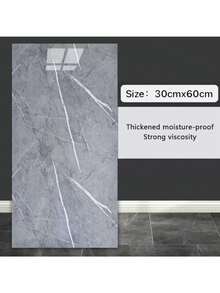 10pcs Self-Adhesive Marble Tiles Sticker Waterproof PVC Tile Wall Sticker Bathroom Livingroom Decor Imitation Ceramic Tile - Multicolor - View 12