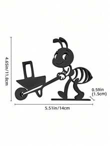 1pc 3D Printed Ant Shaped Toilet Paper Holder, Creative Cartoon Animal Bathroom Tissue Dispenser, Durable Material, Bathroom, Kitchen, Desktop Multi-Functional Paper Towel Storage Rack, Unique Ant Design Decor - Multicolor - View 8