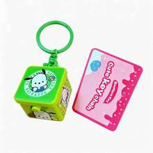 MINISO Sanrio My Melody 可愛盒裝鑰匙圈，可愛角色迷你公仔包飾吊飾，翻蓋設計附鑰匙環，後背包手提包配件，返校禮物 - 樣式 1 - 查看 8
