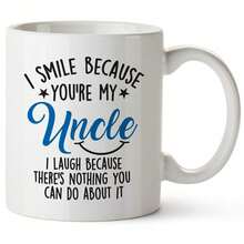 Taza de café de cerámica de 11oz con frase divertida para hermano, taza de té de porcelana con "Sonrío porque eres mi hermano", vajilla novedosa y humorística para hermanos, regalo perfecto de cumpleaños, Navidad y vacaciones para hermano mayor/menor, regalo broma familiar divertido para hermanos - Multicolor - Ver 16