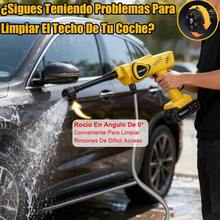 Hidrolavadora Inalámbrica Portátil HALARN, 6 En 1 Pistola Eléctrica Profesional De 2600 PSI Con 2 * Baterías - Negro - Ver 8
