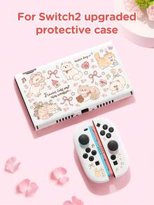 New Switch 2 (2025) Game Console Accessories, Cute Fresh Style Theme, Kitten Rose Pattern Printed Switch Protective Case, Compatible With Switch 2/Switch NS/Switch OLED/Lite, Suitable For Switch 2/Switch Game Console Accessories, Full Set, Storage Bag, Card Slot Dock, Switch Protective Case, Best Gift For Switch Players - Multicolor - View 27