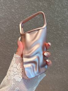 Casing Ponsel Matte Rose Gold dengan Pola Gelombang 3D, Kompatibel dengan iPhone 17 Pro Max/17 Pro/17/16 Pro Max/16/16 Pro/16 Plus/15/15 Pro Max/15 Pro/15 Plus/11/12/13/14 Pro Max/12 Pro/12 Pro Max/13 Pro/13 Pro Max/14 Pro/14 Pro Max/14 Plus Soft Shell - Rose Gold - View 6