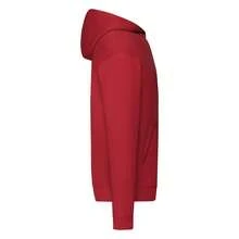 Fruit Of The Loom Mens Hooded Zip Sweatshirt Front Pouch Pockets 5szs - Red - View 2