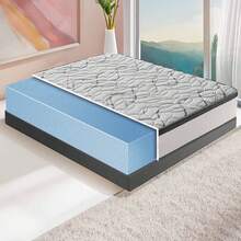 MATERASSIEDOGHE HR Foam Mattress – Non-Deformable – Durable 100% Made In Italy – 15 Cm High – With Customized Support Zones - 白色 - 查看 5