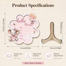 Wooden Baby Birth Announcement Sign Hello World Newborn Birth Announcement Board Baby Name Birth Announcement Sign Newborn Welcome Sign For Hospital Use - Bulletin Board - View 12