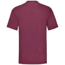 Fruit Of The Loom Mens Valueweight T-Shirt - 酒紅色 - 查看 2