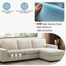 1/2/3PCS 20x20in Blue Trapezoidal Foam Seat Cushion, High Density Memory Foam Support Pad - Multicolor - View 6