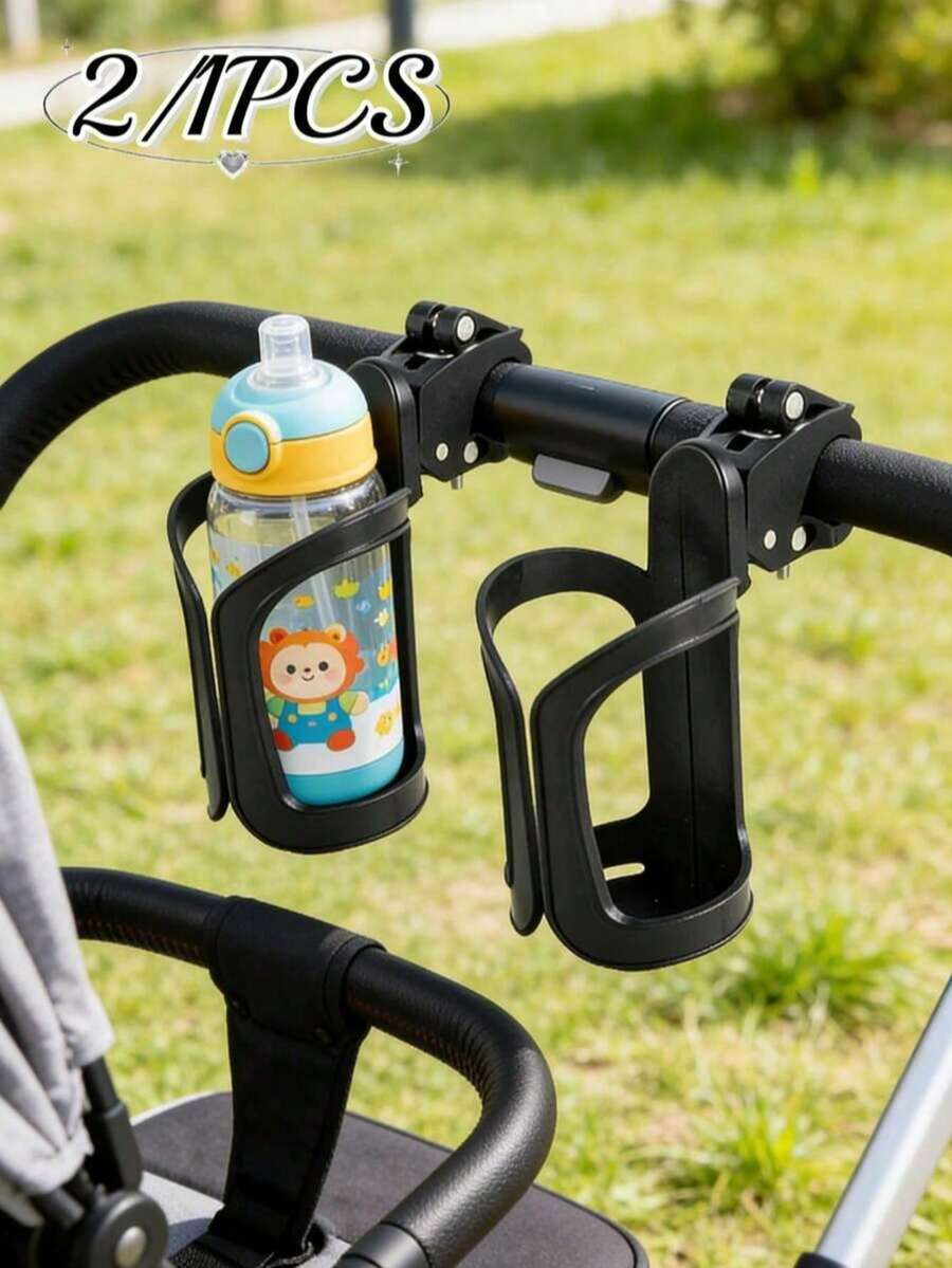 1個/2個 嬰兒推車杯架，通用360°旋轉水瓶架，防滑飲料架，適用於奶瓶、水杯和咖啡杯，嬰兒推車配件，父母旅行必備 - 杯架 - 查看 1