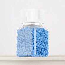 1100pcs/Set Blue Series Refill Melty Beads, DIY Pendant Decoration Keychain Bag Charm, Craft Making Material, Birthday, Graduation, Valentine's Day, Party Gift, 2.6mm Assorted Color Melty Beads Refill - 2.6mm Puzzle Beads - View 22