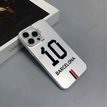 Minimalist Number 10  Case Suitable For 15 Pro Max, Niche  17 AIR, Premium 13 Pro Protective Cover - Silver Casing - Black - ZJ3908 - View 5