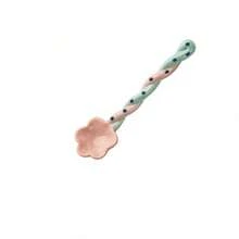 1/2/4pcs Flower Shaped Ice Cream Spoon Ceramic Spoon Long Handle Spoon Stirring Spoon Cute Kitchen Spoon Coffee Spoon Kawaii Dessert Spoon Ice Cream Spoon For Party Wedding, Tableware For Restaurant Home Christmas Gift,School Supplies - View 16