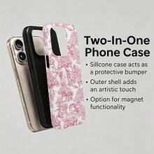 VESPOP Y2K Double Layer Shockproof Phone Case, Glossy Design, Vibrant Colors, Compatible With IPhone 17/16/15/14/13 Pro Max, Galaxy S26/S25/S24 Ultra, Pixel 10/9/8 Pro - Mixed Color 1 - View 6