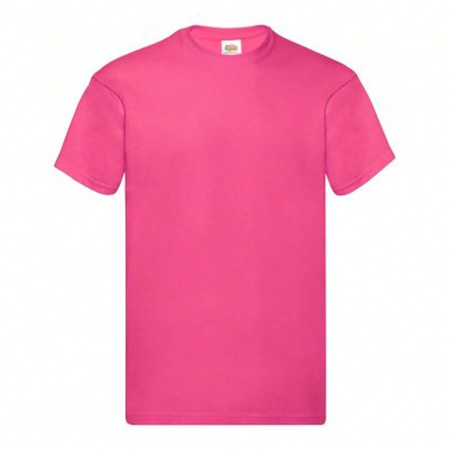 Fruit Of The Loom Screen Stars Mens Original Short Sleeve T-Shirt - Fuchsia - View 1