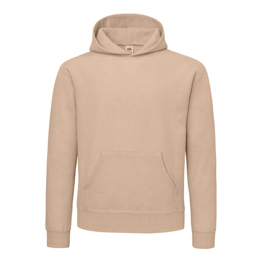 Fruit Of The Loom Mens Supercotton Hoodie - Desert Sand - View 1
