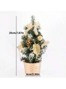 1 cây thông Noel trang trí mini nhân tạo, phụ kiện trang trí mini, quà tặng Giáng sinh cho gia đình, 20/30cm, quà tặng đặc biệt, trang trí nhà cửa - Nhiều màu - Xem 8