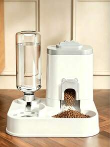 2-In-1 Pet Feeder & Water Dispenser, Large Capacity Food Water Bowl For Cats Dogs, Feeding Station For Indoor & Outdoor Use - 2.2L - View 7