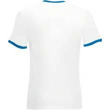 Fruit Of The Loom Mens Ringer Short Sleeve T-Shirt - White/Royal Blue - View 2