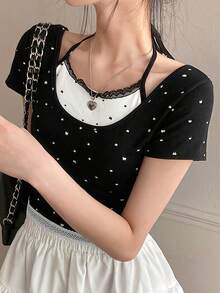 Women Tops - Black - View 6