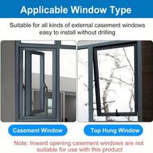 One Adjustable Window Lock Mechanism, Safety Lock, Pet Safety Door Lock, Sliding Window Lock Hardware. - A - View 3