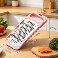 Cheese Grater And Vegetable Slicer - Easy-To-Clean For Fruits, Potatoes, Carrots, Nuts - Green - View 10