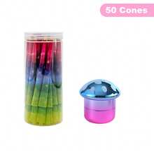 50pcs King Size Pre-Rolled Cones And Grinder Set, Featuring A Mushroom-Shaped Grinder With A Magnetic Lid, Rolling Papers, Slow-Burning,Classic Oversized 108mm Pre-Rolled Cones, Smoking Accessories, Festive Gift, Party Supplies, Gatherings. - Multicolor - View 14