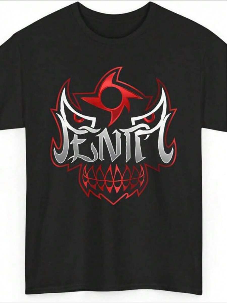 Top Unisex Estampado Personaje Videojuego, Diseño Temático para Seguidores de Gaming - Negro - Ver 1
