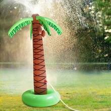 1PC 61 Inch Coconut Tree Shaped Water Fountain - Outdoor Lawn Sprinkler Prop | Backyard, Pool And Outdoor Water Prop - Hawaiian Party Decoration Coconut Tree, Summer Lawn Inflatable Sprinkler, Summer Cooling Device | Water Park Equipment | Quick Inflation Design | Family Backyard Party Essential | Tropical Style Water Prop - Multicolor - View 8