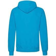 Fruit Of The Loom Unisex Adults Classic Hooded Sweatshirt - Azure Blue - View 2