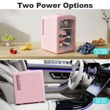 IceBlue 4L Makeup Refrigerator, Mini Refrigerator For Cosmetics And Drinks, Car/Home Use, Transparent Window And Handle - 查看 5