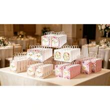 10pcs/Pack Party Gift Candy Cookie Baking Packaging Paper Bags, Hand-Held Paper Bags, Theme Party, Birthday Gift Packaging, Suitable For Various Holidays - View 8