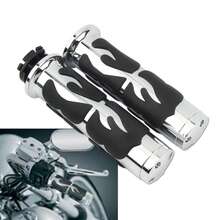 25mm 1" 摩托車手把握把 定製手把 巡航車適用於 XL Dyna FXDB FXDWG FXST Touring 摩托車騎士配件 - A - 查看 1