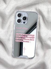聖經金句圖案鏡面手機殼，適用於 iPhone 13/15/16/17pro/17/14/17/15pro/15 Plus/15 Promax/7plus/8plus/X/Xs Max/Xr/11pro/12pro/13pro/14pro/12mini/13mini/11promax/12promax/13promax/14promax/14plus/17pro Max/17Air/6/6s Plus/7/8/16Pro/16plus/16promax/Se2 以及 Galaxy/A54/A14/A12/A13/A15/A32/A33/A24/A52S/S20/S21/S22/S23/S24/S23Plus/S24ultra/S25/A33/A23/A07/A17/S26/A56/A57 - 彩色 - 查看 6