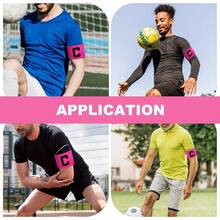 6 piezas Brazalete de Capitán de Fútbol de Color Mixto Aleatorio, Alta Elasticidad Sin Apretar, Posicionamiento Preciso de la Posición de Capitán, Adecuado para Todo Tipo de Entrenamiento y Competiciones, Regalos, Tu Mejor Opción para Deportes - Multicolor - Ver 4