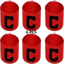 6 piezas Brazalete de Capitán de Fútbol de Color Mixto Aleatorio, Alta Elasticidad Sin Apretar, Posicionamiento Preciso de la Posición de Capitán, Adecuado para Todo Tipo de Entrenamiento y Competiciones, Regalos, Tu Mejor Opción para Deportes - Multicolor - Ver 8