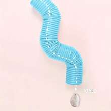 1pc Hamster Exploration Tunnel Toy - Blue Wavy Design Expandable Durable Plastic Pet Tunnel, Interactive Hiding Spot, Promotes Activity And Mental Stimulation - Suitable For Hamsters, Gerbils, Mice Small Pet Entertainment Toy - A - View 13