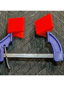 2 piezas Adaptador de ángulo rápido, diseñado para usar con pinzas rápidas Irwin, proporciona sujeción en ángulo, adecuado para carpintería y proyectos, material plástico duradero, pinza de gancho esencial para carpintería - A - Ver 6