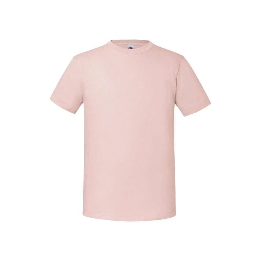 Fruit Of The Loom Mens Iconic Premium Ringspun Cotton T-Shirt - Powder Rose - View 1