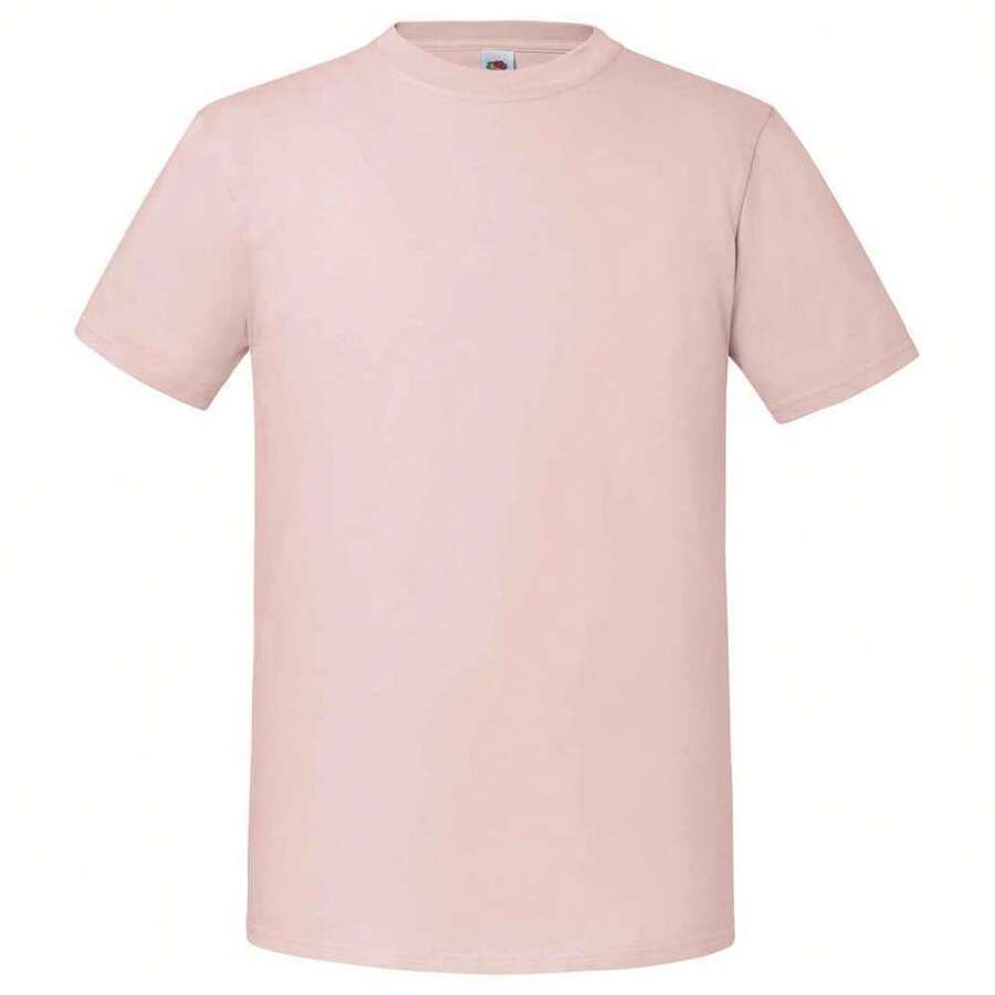 Fruit Of The Loom Mens Ringspun Premium T-Shirt - Powder Rose - View 1