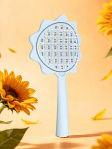1 pezzo Spazzola per capelli con design a girasole traforato con manico, spazzola districante per capelli per donne, asciugatura e styling rapido dei capelli, capelli voluminosi con cima alta, per capelli bagnati/asciutti/lisci/sottili, cura dei capelli, strumento per acconciatura, ritorno a scuola, stagione festiva - Multicolore - Visualizzare 13