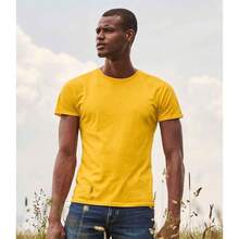 Fruit Of The Loom Mens Iconic T-Shirt - Sunflower Yellow - View 2