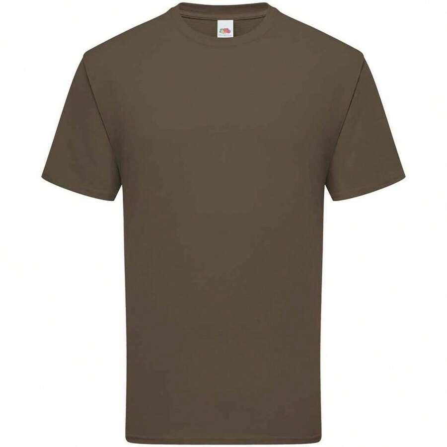 Fruit Of The Loom Mens Ringspun Premium T-Shirt - Truffle Brown - View 1