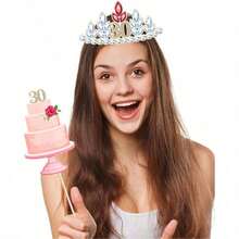 25pcs Birthday Photo Props, 18/30th Anniversary Party Supplies, Holiday Photo Decoration, Suitable For Birthday Party Gifts, Pose Guide Card Set, Suitable For Girls And Women - Photo Props - View 4